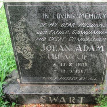SWART Johan Adam 1909-1987