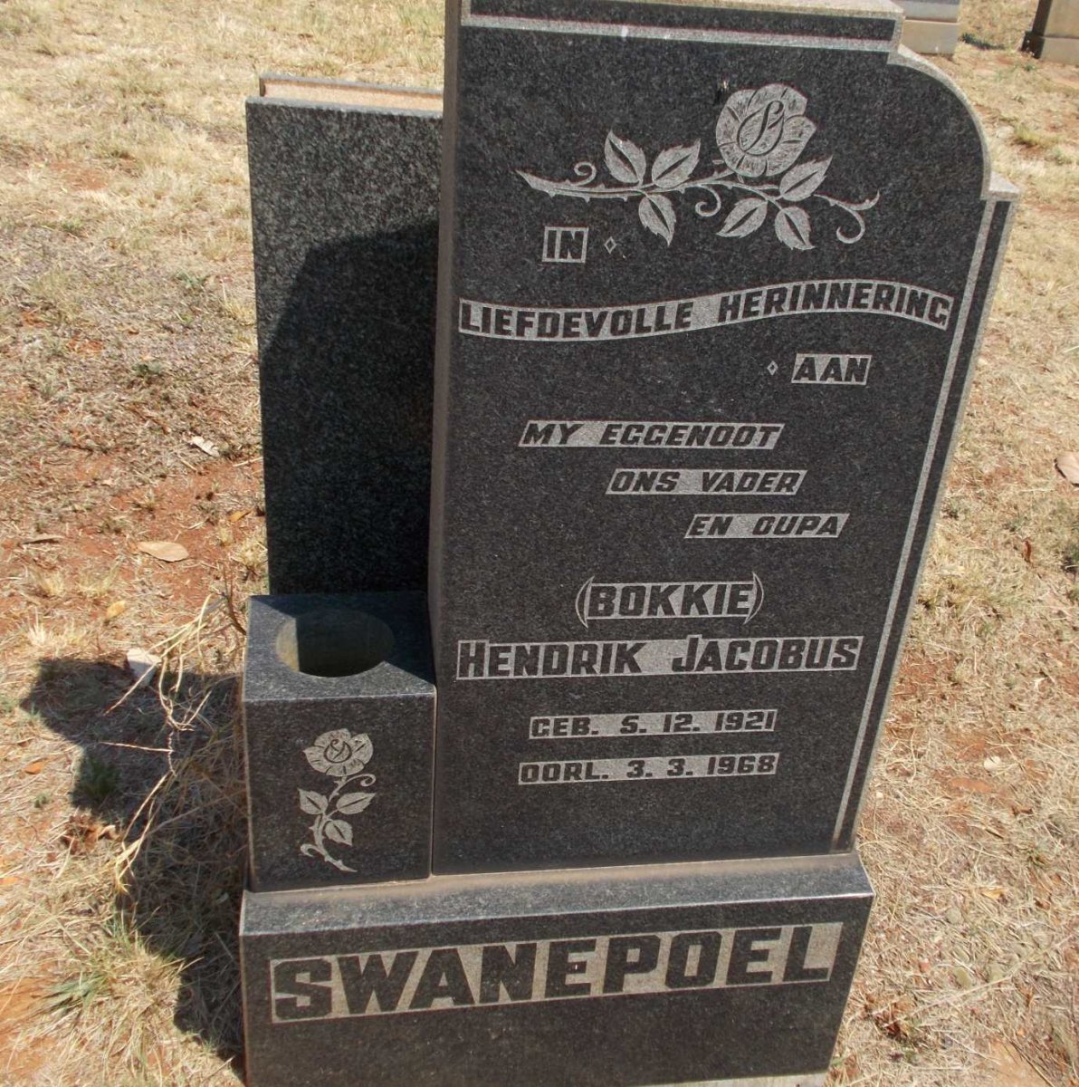 SWANEPOEL Hendrik Jacobus 1921-1968