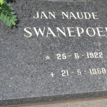 SWANEPOEL Jan Naude 1922-1988
