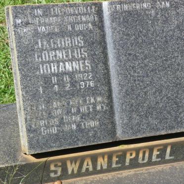 SWANEPOEL Jacobus Cornelus Johannes 1922-1976