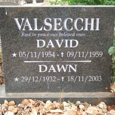 VALSECCHI Dawn 1932-2003 :: VALSECCHI David 1954-1959