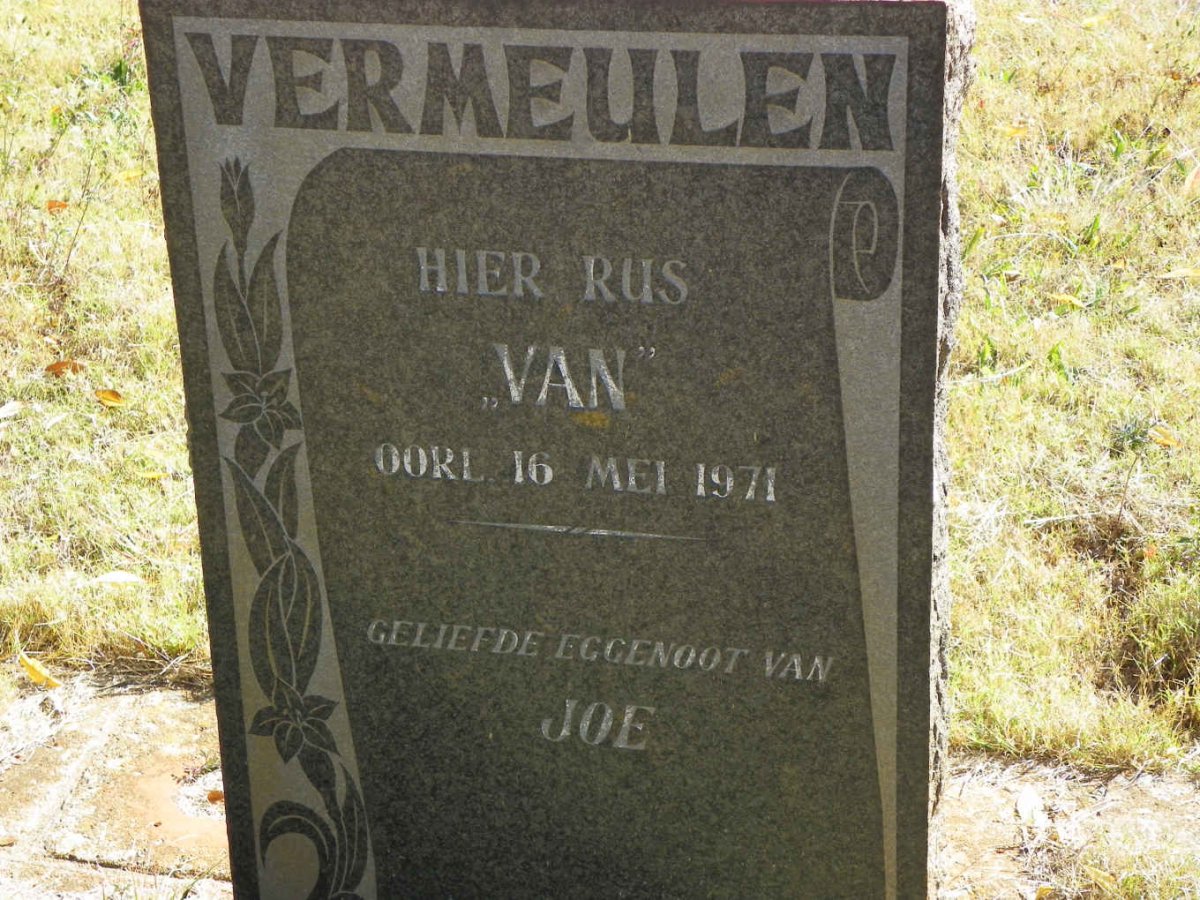 VERMEULEN Van -1971