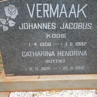 VERMAAK Johannes Jacobus 1906-1982 &amp; Catharina Hendrina 1925-2012