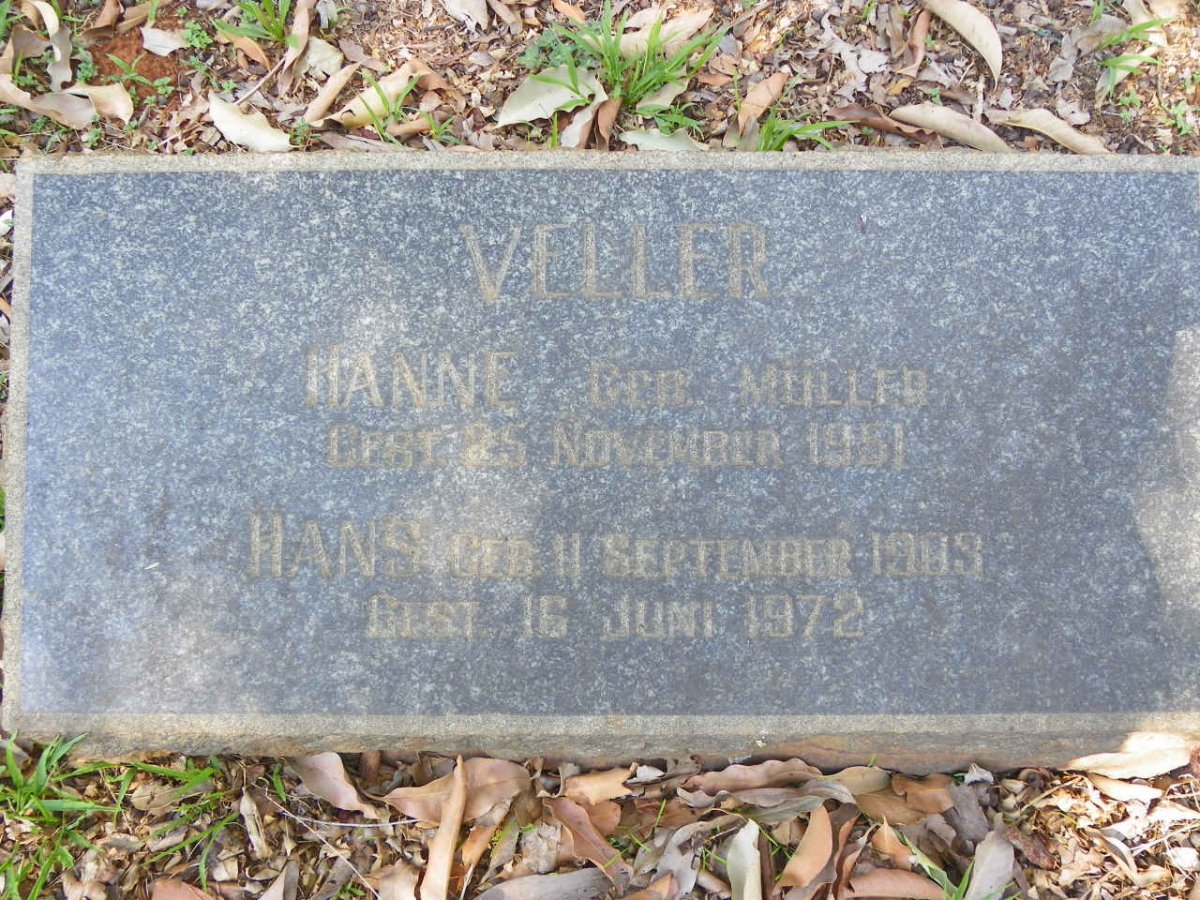 VELLER Hans 1903-1972 &amp; Hanne MULLER -1951