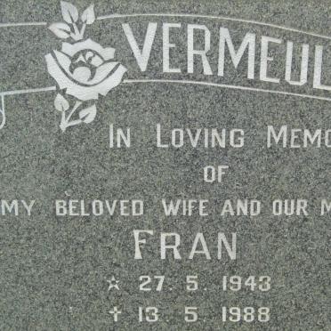 VERMEULEN Fran 1943-1988