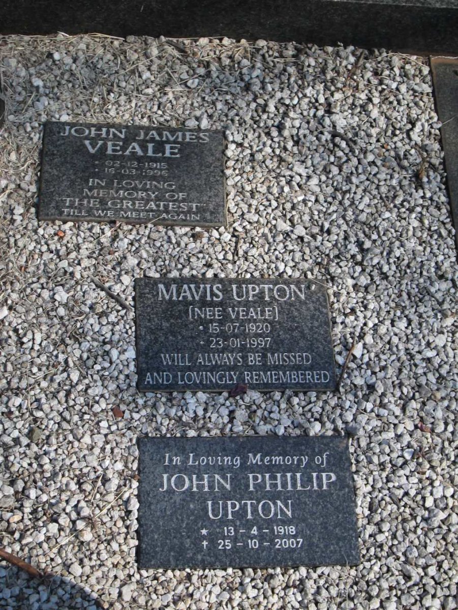 VEALE Alfred 1892-1970 &amp; Catherine 1894-1962