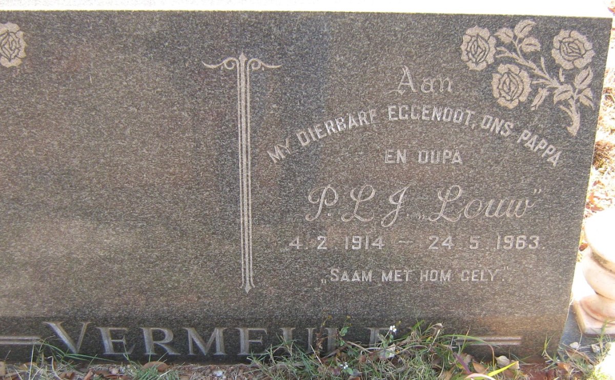 VERMEULEN P.L.J. 1914-1963