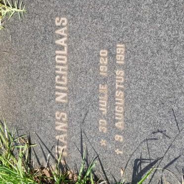 VERMAAK Frans Nicholaas 1920-1991