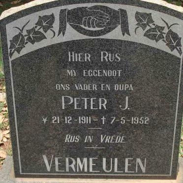 VERMEULEN Peter J. 1911-1952
