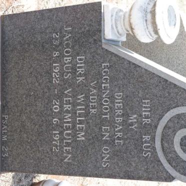 VERMEULEN Dirk Willem Jacobus 1922-1972