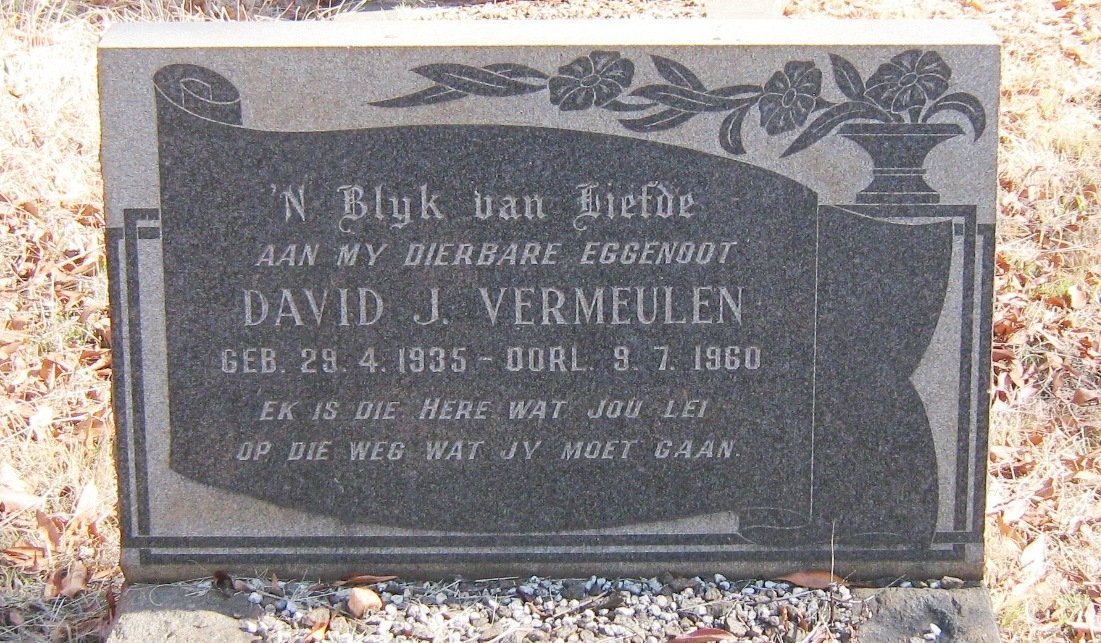 VERMEULEN David J. 1935-1960