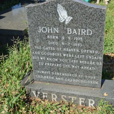 VERSTER John Baird 1938-1983