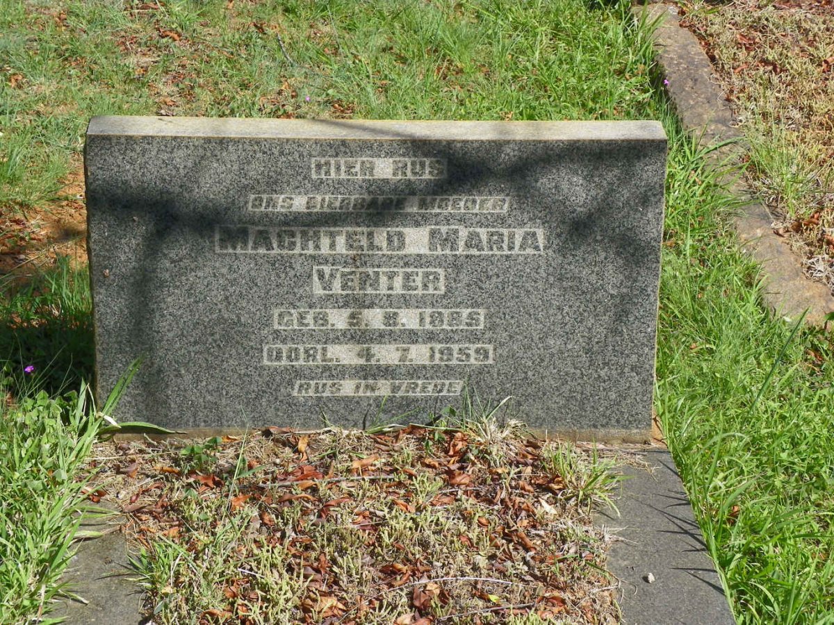 VENTER Machteld Maria 1885-1959