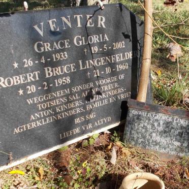 VENTER Grace Gloria 1933-2002 :: LINGENFELDER Robert Bruce 1958-1960 :: LINGENFELDER Oswald George 1959-2006
