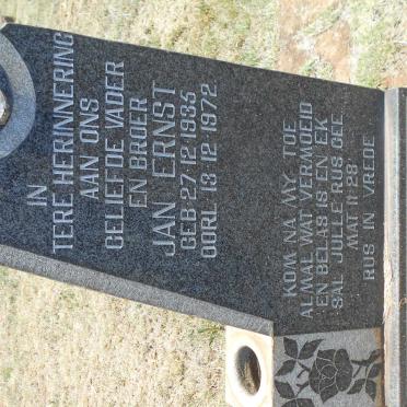 VENTER Jan Ernst 1935-1972