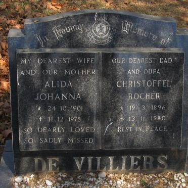 VILLIERS Christoffel Rocher, de 1896-1980 &amp; Alida Johanna 1901-1975