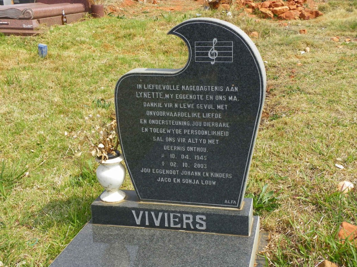 VIVIERS Lynette 1945-2003