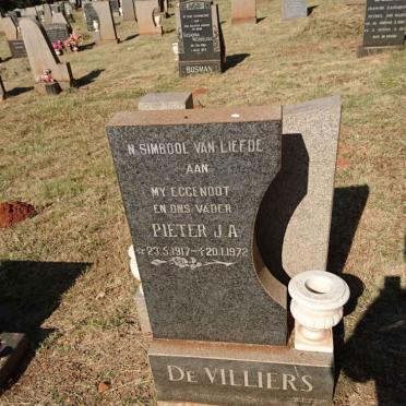 VILLIERS Pieter J.A., de 1917-1972