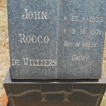 VILLIERS John Rocco, de 1933-1971