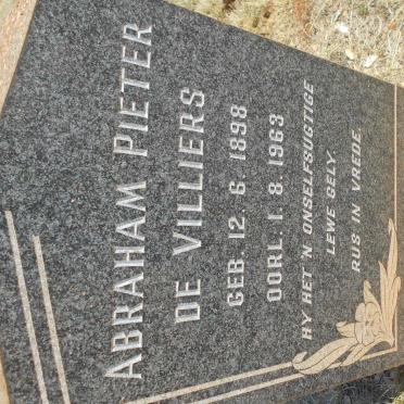 VILLIERS Abraham Pieter, de 1898-1963