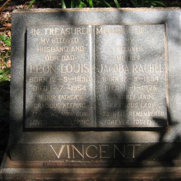 VINCENT Leon Louis 1890-1954 &amp; Jacoba Rachel 1894-1975