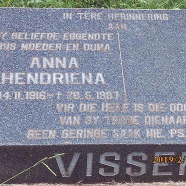 VISSER Anna Hendriena 1916-1987