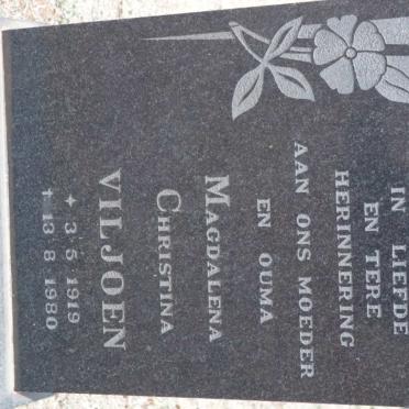 VILJOEN Magdalena Christina 1919-1980