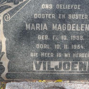 VILJOEN Maria Magdelena 1938-1954