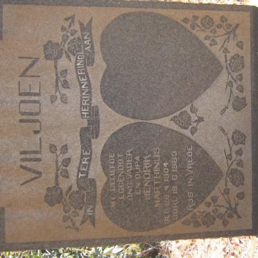 VILJOEN Hendrik Marthinus 1904-1963