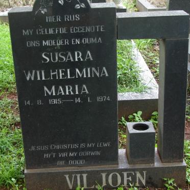 VILJOEN Susara Wilhelmina Maria 1915-1974