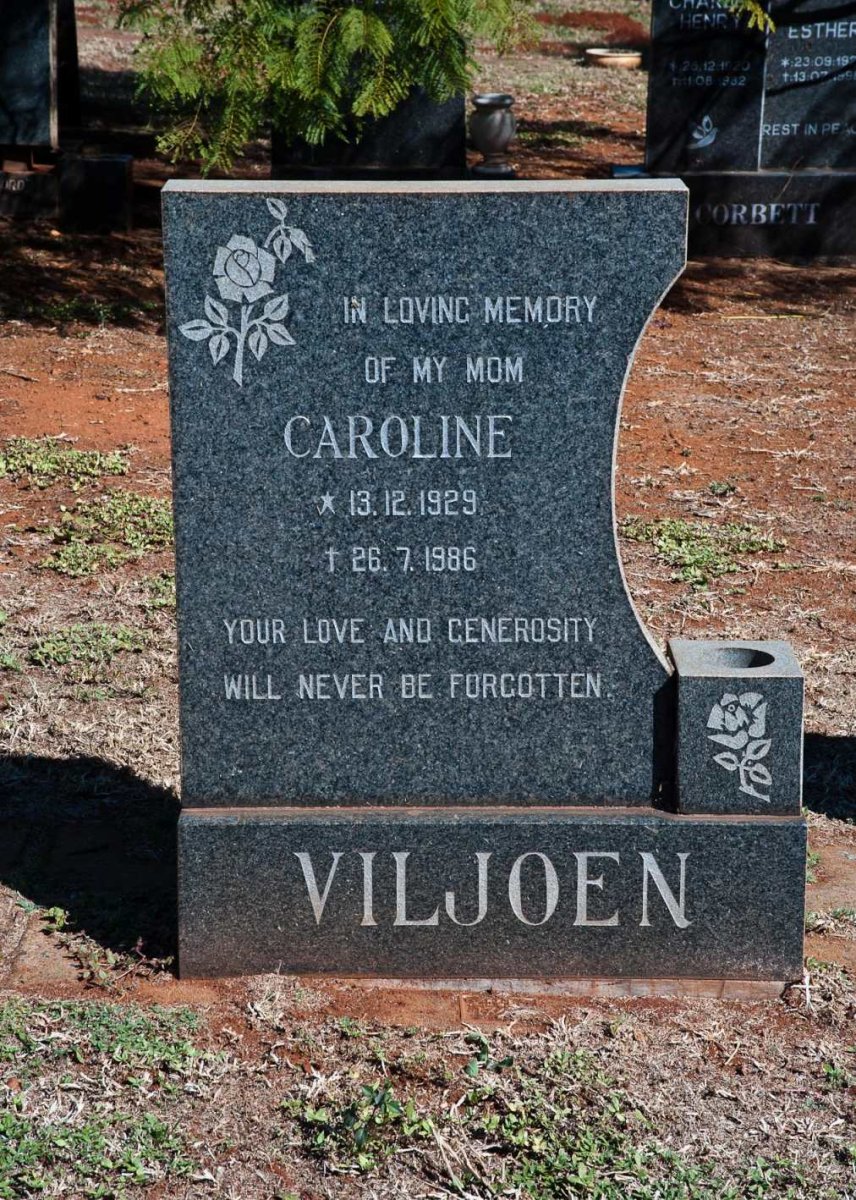 VILJOEN Caroline 1929-1986