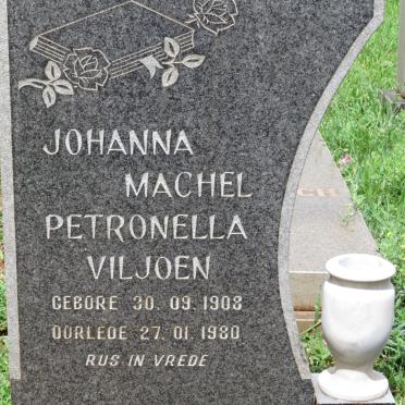 VILJOEN Johanna Machel Petronella 1908-1980