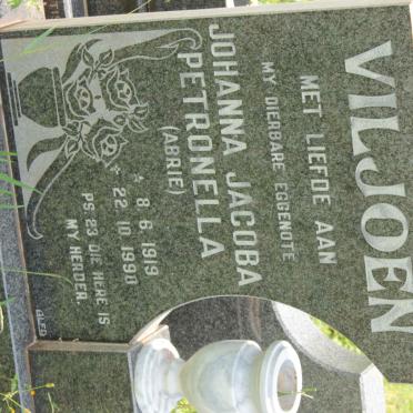 VILJOEN Johanna Jacoba Petronella 1919-1990