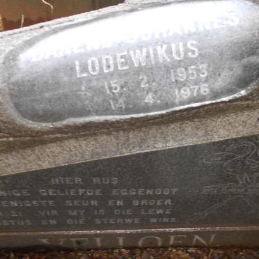 VILJOEN Barend Johannes Lodewikus 1953-1976