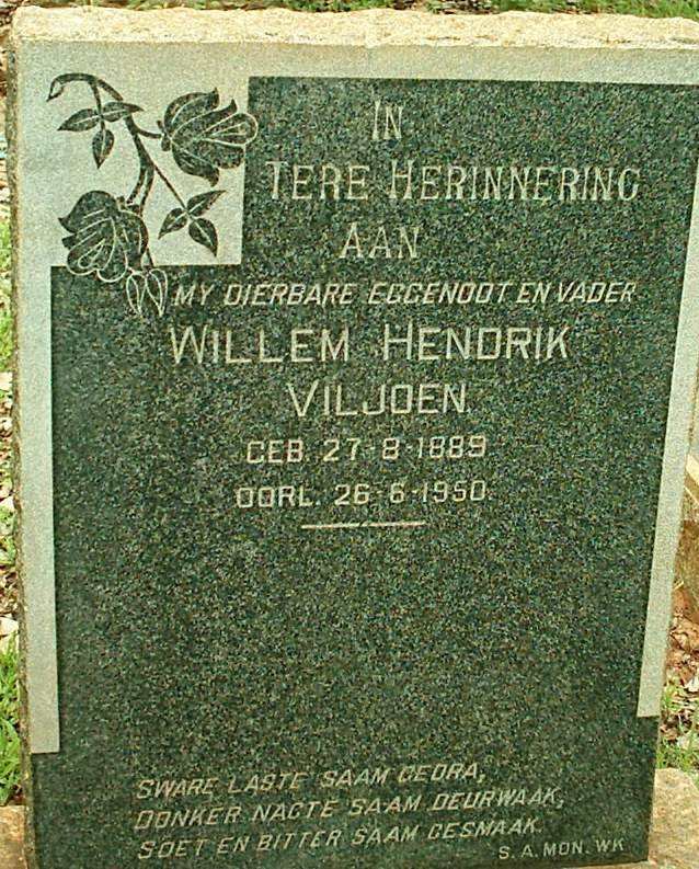 VILJOEN Willem Hendrik 1889-1950