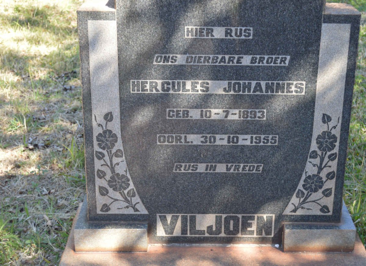 VILJOEN Hercules Johannes 1893-1955