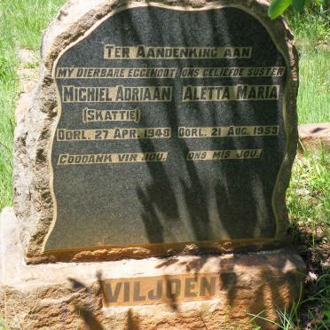 VILJOEN Michiel Adriaan -1948 &amp; Aletta Maria -1953