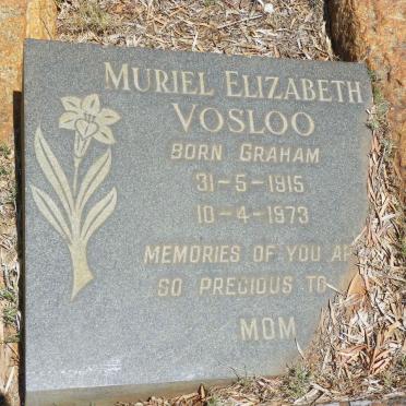 VOSLOO Muriel Elizabeth nee GRAHAM 1915-1973