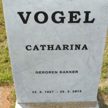 VOGEL Catharina nee BAKKER 1927-2013