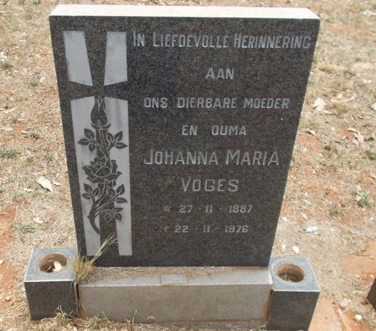 VOGES Johanna Maria 1887-1976