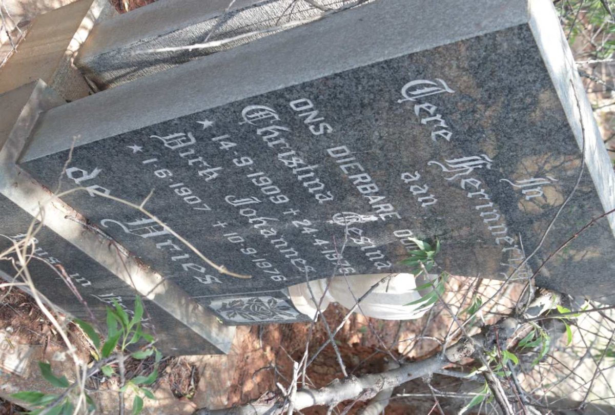 VRIES Dirk Johannes, de 1907-1976 &amp; Christina Gesina 1909-1976