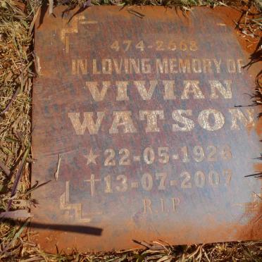 WATSON Vivian 1926-2007