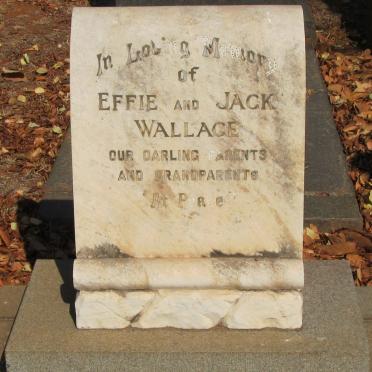 WALLACE Jack &amp; Effie