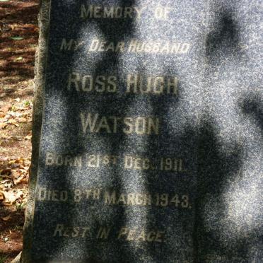 WATSON Ross Hugh 1911-1943