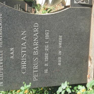WAAL Christiaan Petrus Barnard, de 1912-1967