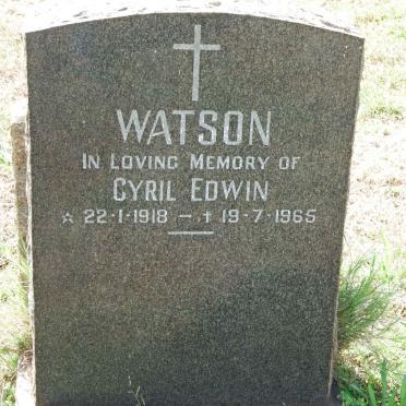 WATSON Cyril Edwin 1918-1965