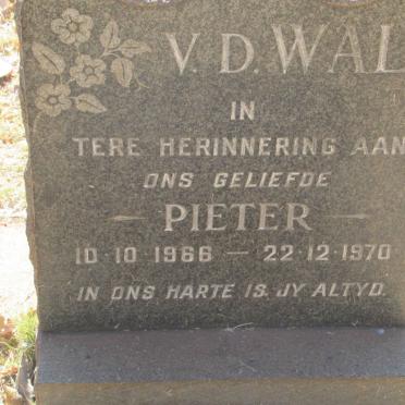 WALT Pieter, v.d. 1966-1970