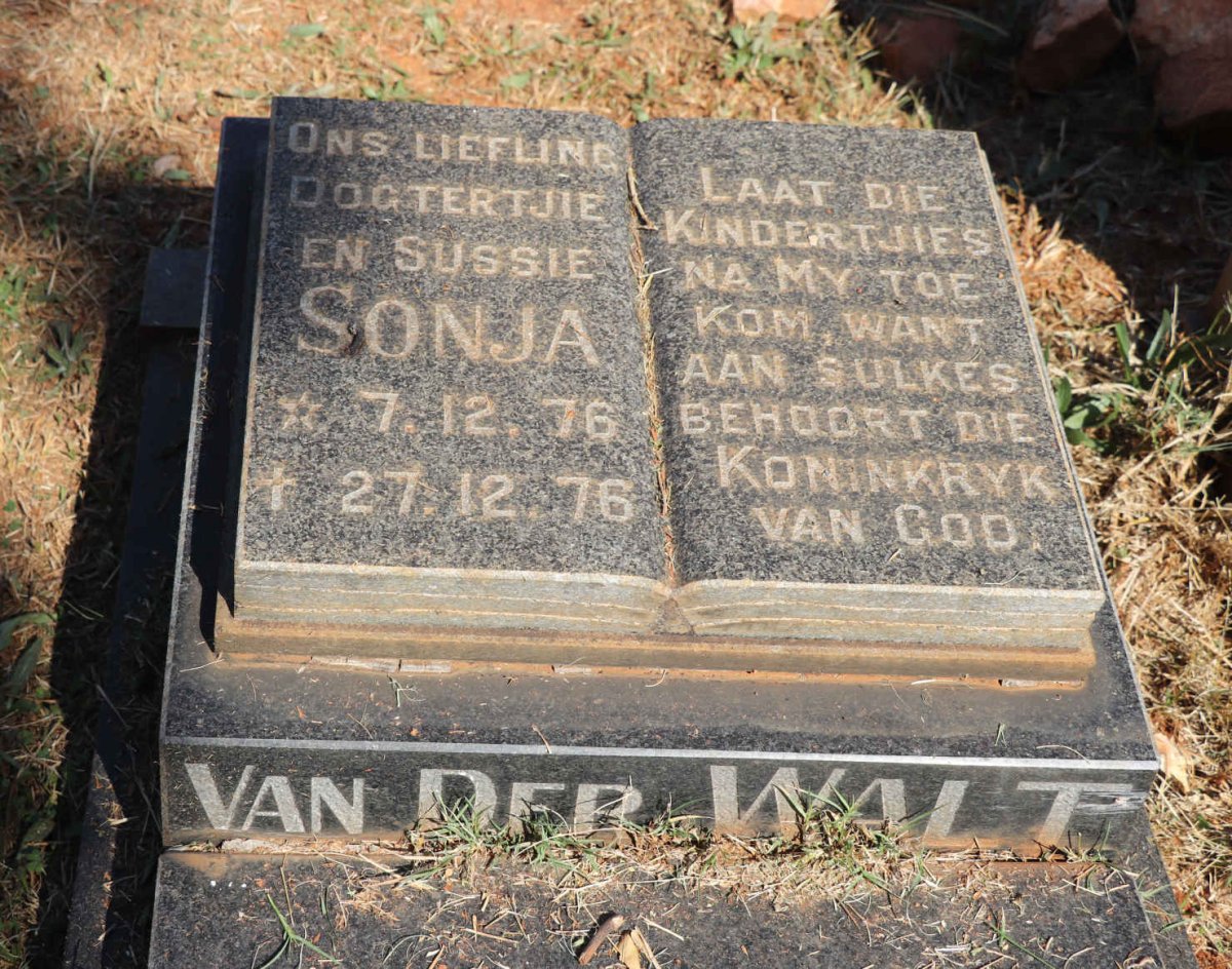 WALT Sonja, van der 1976-1976