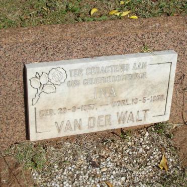 WALT Ina, van der 1957-1958