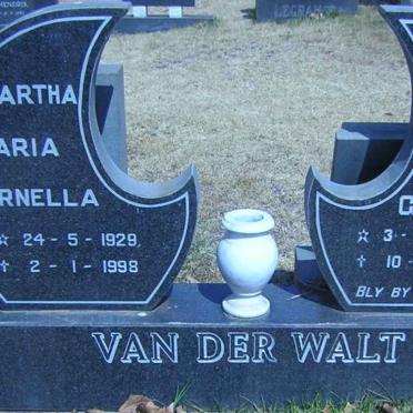 WALT Phillupus Jacobus Gerhardus, van der 1925-1985 &amp; Martha Maria Cornella 1929-1998